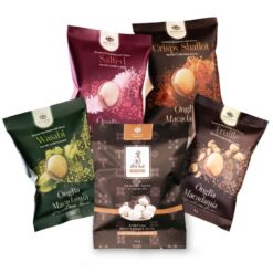 Hạt mắc ca Combo Snack Box gồm 5 loại (Nguyên bản tách vỏ, Nấm Truffle, Wasabi, Hành tỏi phi, Muỗi) 160g/ 5 gói